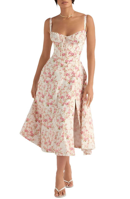 FLORAL RUCHED DRESS [35% Off Limited-Time Offer Ends Today!]