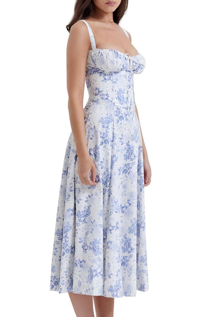 FLORAL RUCHED DRESS [35% Off Limited-Time Offer Ends Today!]