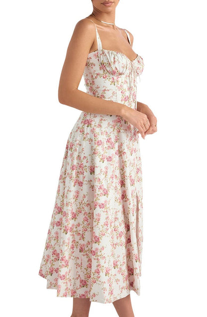 FLORAL RUCHED DRESS [35% Off Limited-Time Offer Ends Today!]