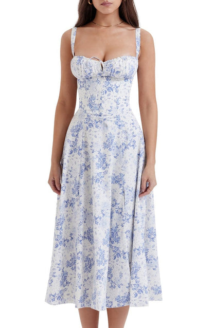 FLORAL RUCHED DRESS [35% Off Limited-Time Offer Ends Today!]